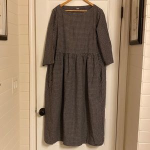 TOAST xl mini check cotton cashmere dress in excellent condition